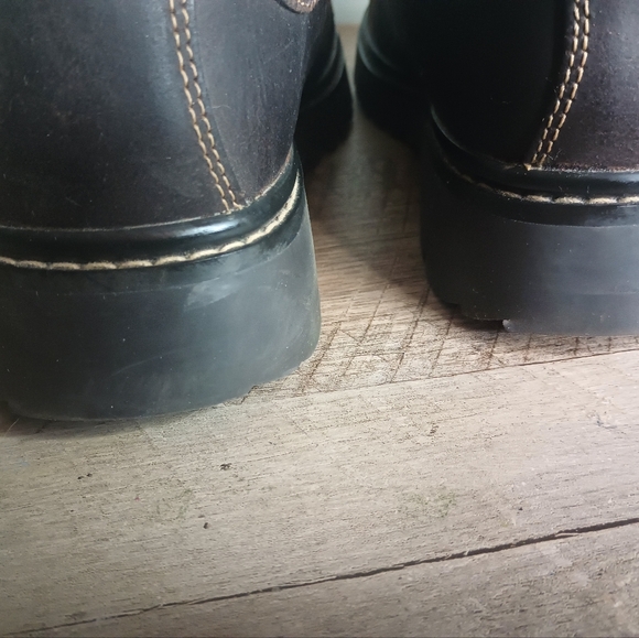 Skechers Womens Y2K Chunky Oxford Sneakers 7.5 Brown Leather Suede Grunge - Picture 9 of 16